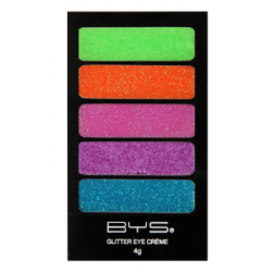 BYS Neon Glow 5pc Glitter Creme Palette