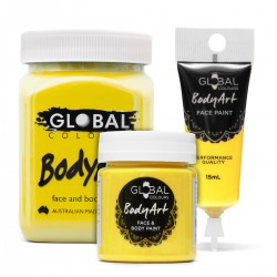 Yellow Face & BodyArt Liquid Paint Global Colours