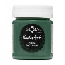 Dark Green Face & BodyArt Liquid Paint Global Colours 45ml