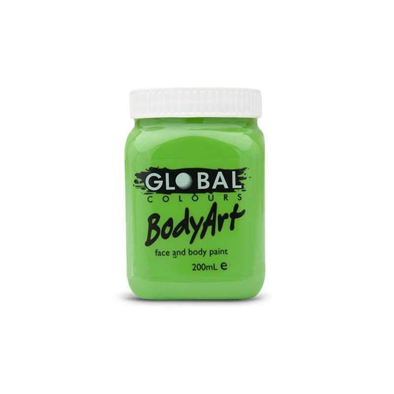 Lime Green Face & BodyArt Liquid Paint Global Colours Lime Green Face & BodyArt Liquid Paint Global Colours