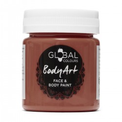 Brown Face & BodyArt Liquid Paint Global Colours 45ml