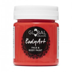 Brilliant Red Face & BodyArt Liquid Paint Global Colours 45ml