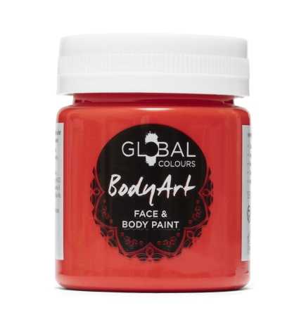 Brilliant Red Face & BodyArt Liquid Paint Global Colours