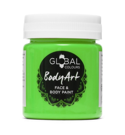 Neon Green UV Face & BodyArt Liquid Paint Global Colours