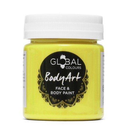Neon Yellow UV Face & BodyArt Liquid Paint Global Colours