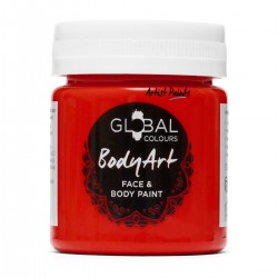 Deep Red Face & BodyArt Liquid Paint Global Colours 45ml