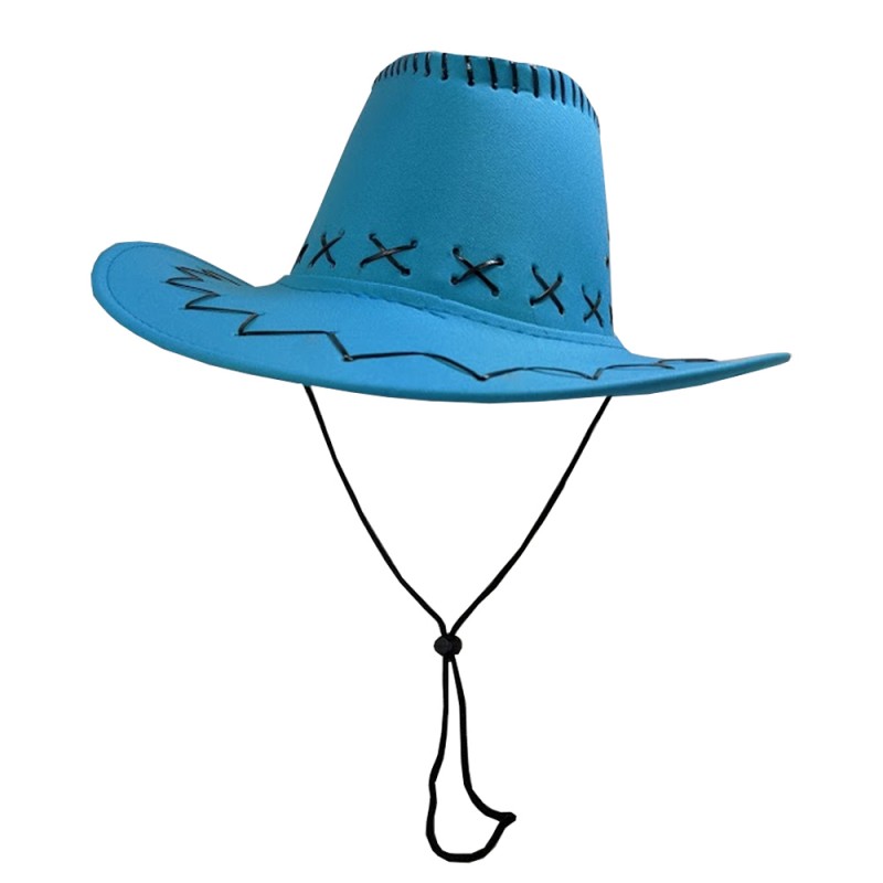 Carnival Style Cowboy Hat Aqua