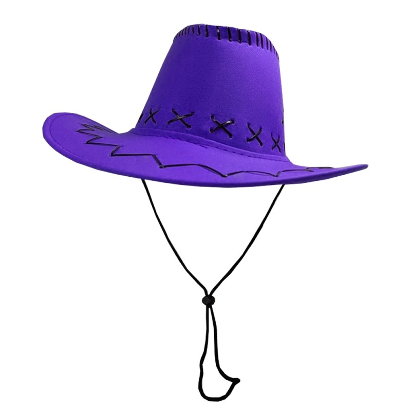 purple cowboy hat