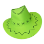 Neon Green Carnival Style Cowboy Hat