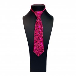 Sequin Tie Hot Pink