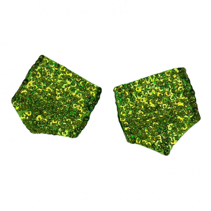 Sequin Cuff Lime Green