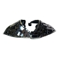 Black Glitter & Silver Plastic Mirror Shoulder Piece Black Glitter & Silver Plastic Mirror Shoulder Piece