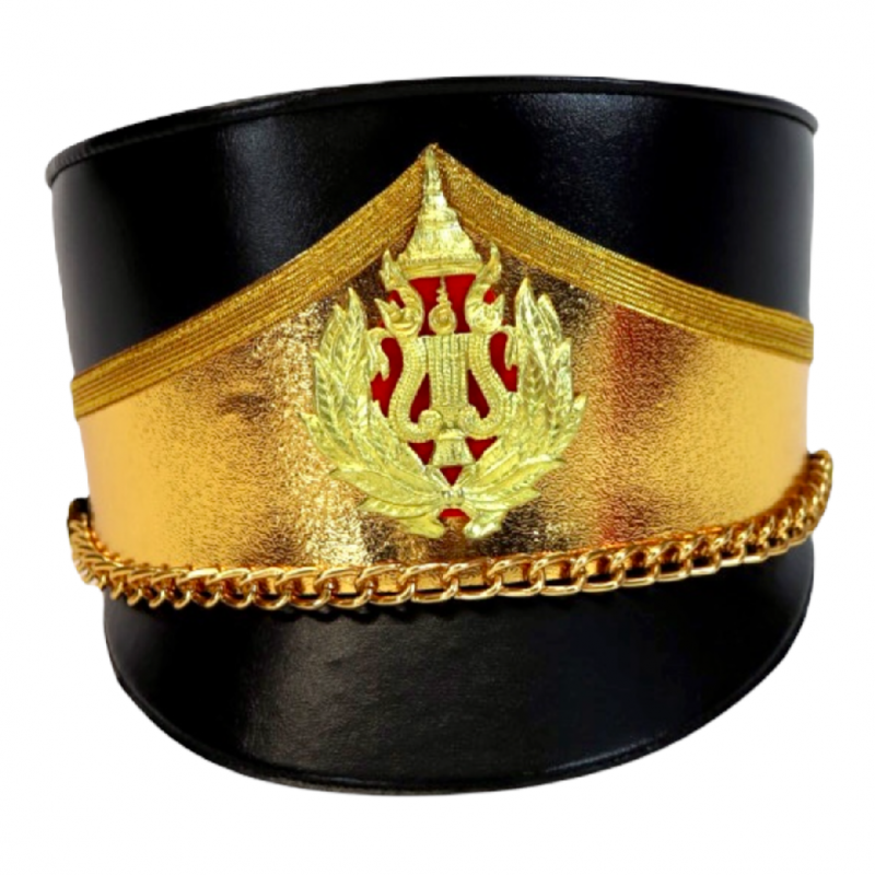Deluxe Marching Band Hat Gold and Black
