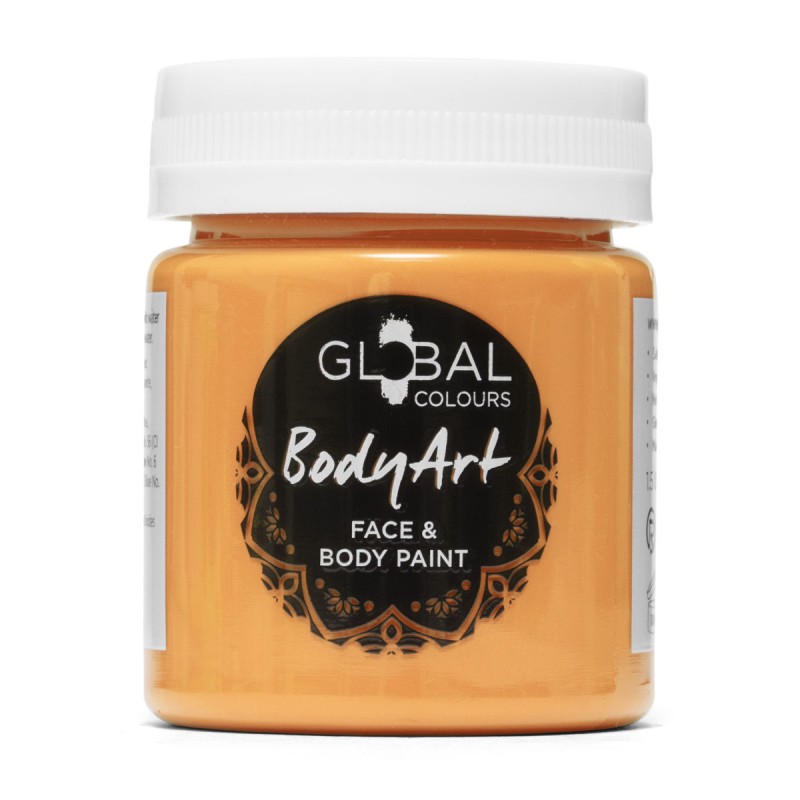 Orange Face & BodyArt Liquid Paint Global Colours  45ml