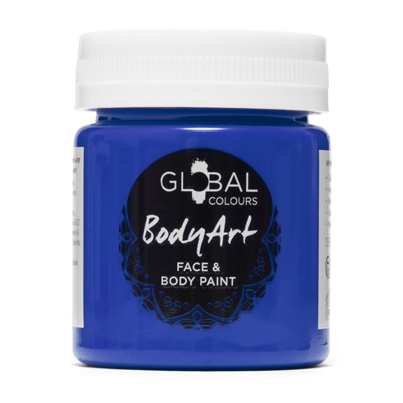 Deep Blue Face & BodyArt Liquid Paint Global Colours 45ml