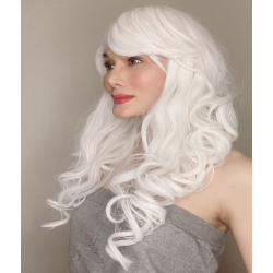 Katy White Long Synthetic Wig