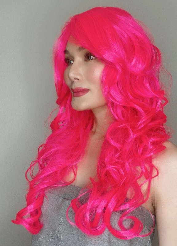 Katy Hot Pink Long Synthetic Wig