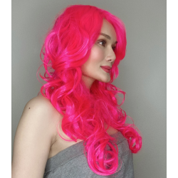 Katy Hot Pink Long Synthetic Wig