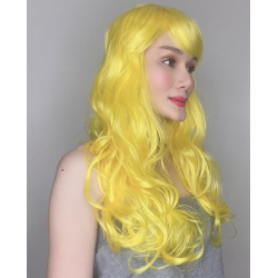 Katy Yellow Long Synthetic Wig