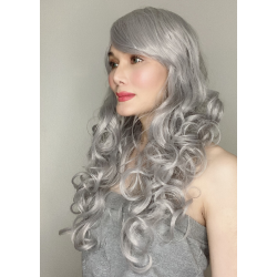 Katy Silver Long Synthetic Wig