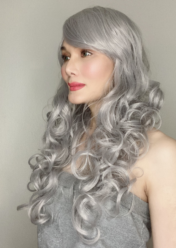 Katy Silver Long Synthetic Wig
