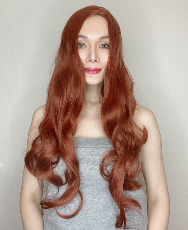 Ally Auburn Long Synthetic Wig
