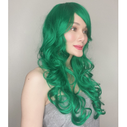 Katy Dark Green Long Synthetic Wig