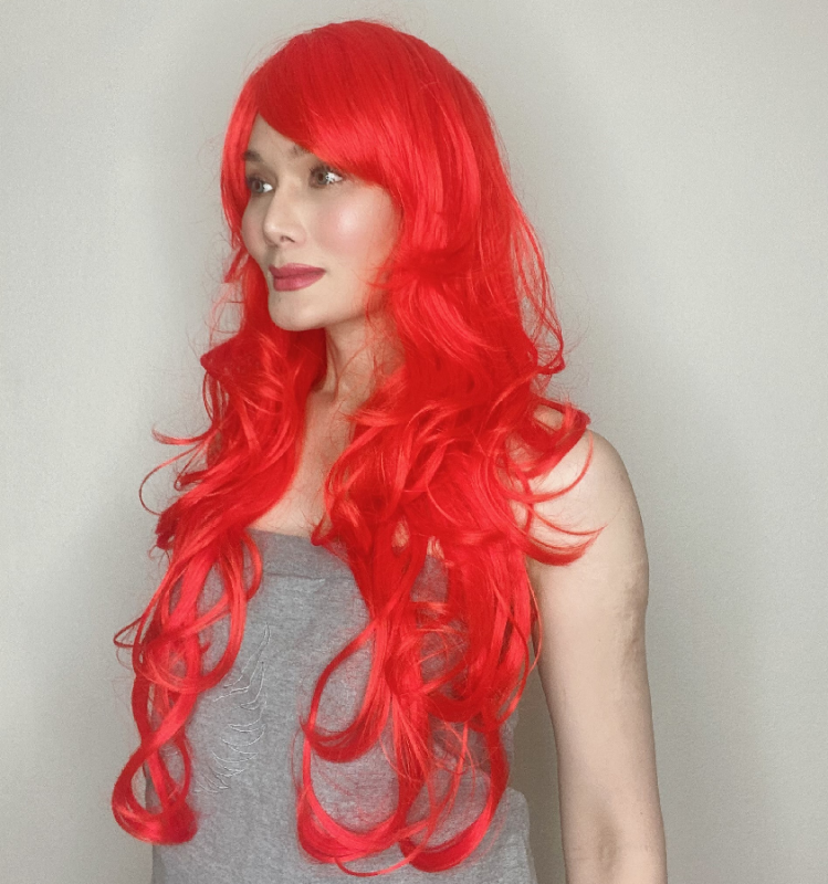 Katy Red Long Synthetic Wig