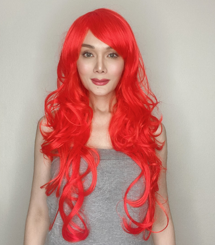 Katy Red Long Synthetic Wig