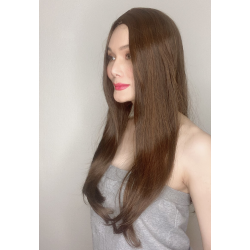 Melanie Light Brown Long Synthetic Wig