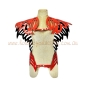 Patent Red Leaf Vinyl Shoulder Piece