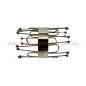 Chrome Plated Metallic Cuff Bracelet-2