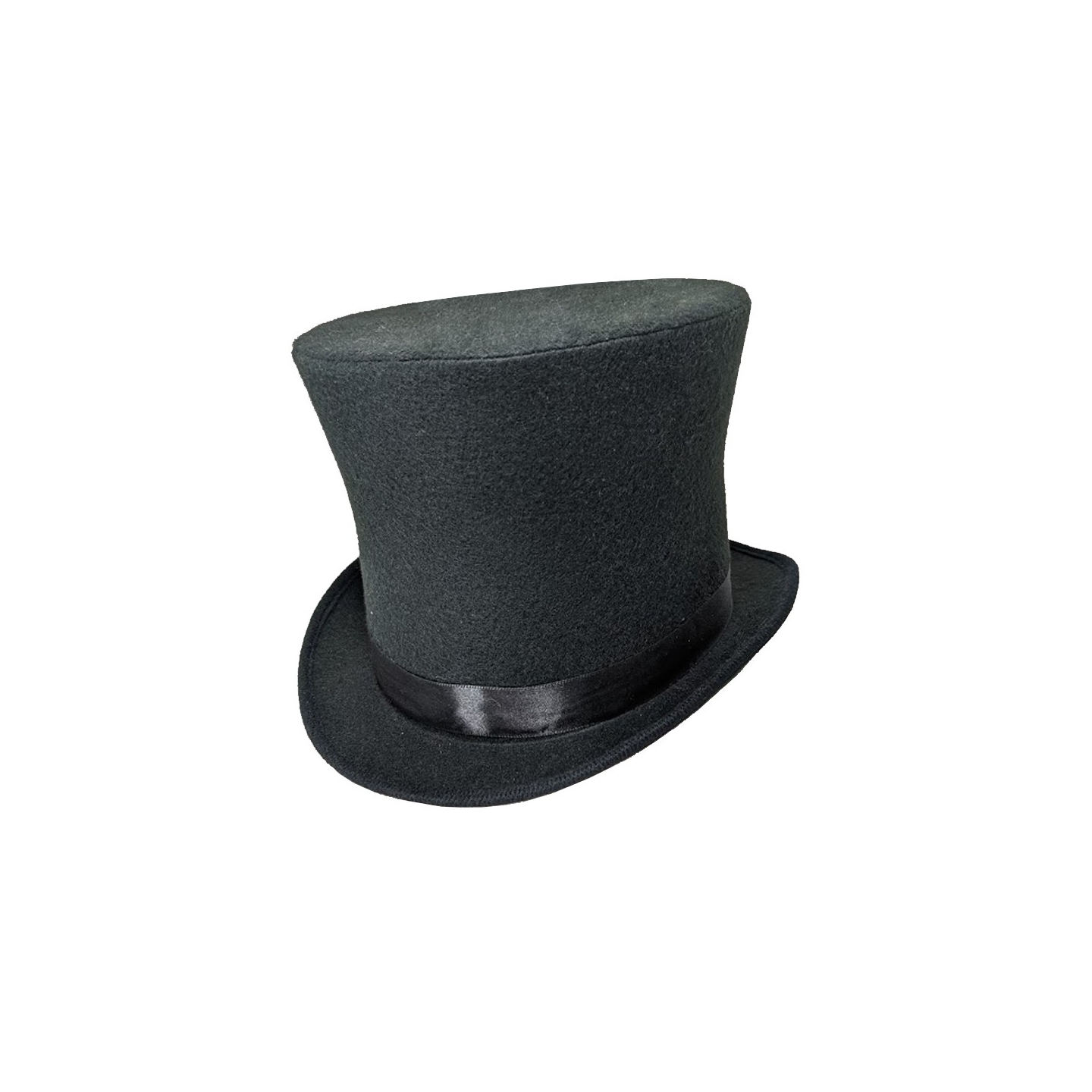 Black Deluxe Morning Top Hat with Satin Sash