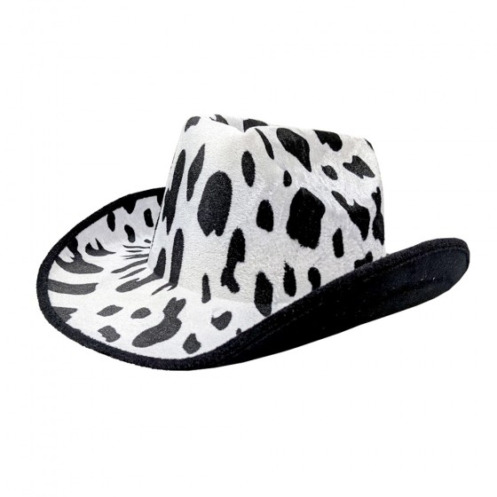 Cowskin Print Cowboy Hat