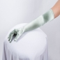 Light Olive Long Satin Gloves