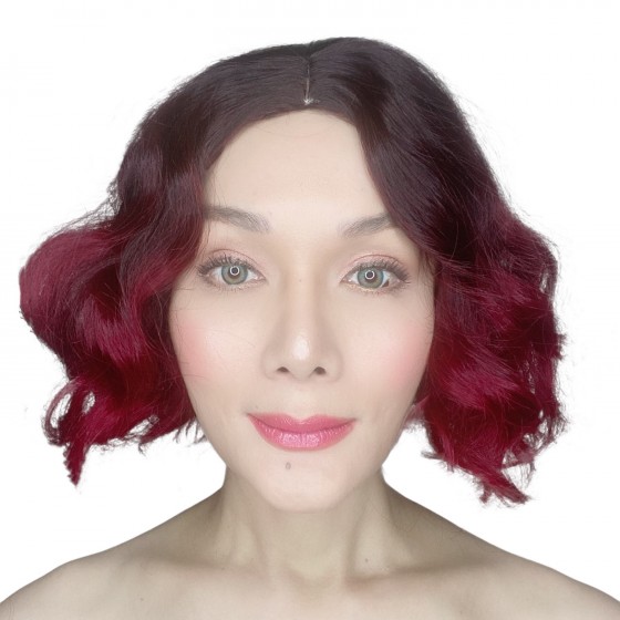 Darlene Red Ombre Short Synthetic Wig