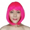 China Hot Pink Short Synthetic Wig