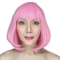 China Light Pink Short Synthetic Bob Wig China Light Pink Short Synthetic Bob Wig