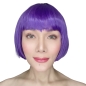 Lulu Dark Purple Short Synthetic Bob Wig Lulu Dark Purple Short Synthetic Bob Wig