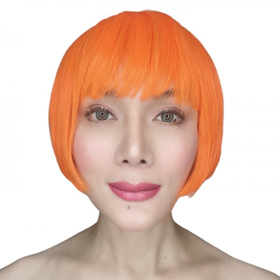 Lulu Orange Short Synthetic...