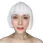 Lulu White Short Synthetic Bob Wig