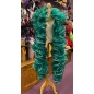 Dark Green Crystal Organza Boa 250cm with Silver Sequin Trim