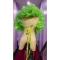 Lime Green Fluffy Crystal Organza Boa Shoulder Wrap