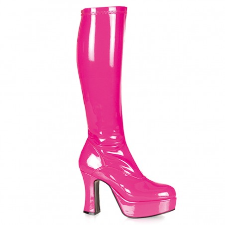 EOL - Exotica 2000 Gogo Boot Hot Pink Patent Funtasma