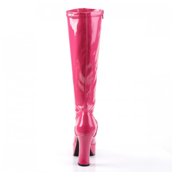 Exotica 2000 Gogo Boot Hot Pink Patent Funtasma