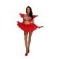 Red Deluxe Feather Skirt Red Deluxe Feather Skirt
