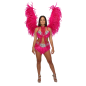 Hot Pink Large Feathered Angel Wings Hot Pink Large Feathered Angel Wings