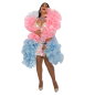 Ombre Fluffy Crystal Organza Boa 250cm