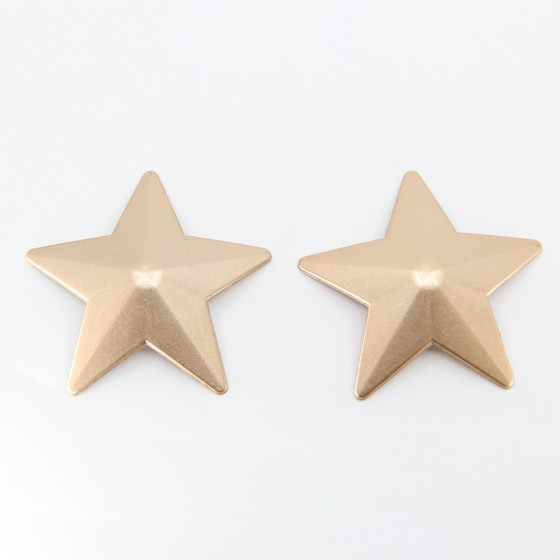 Gold Star Shaped Metal Pasties