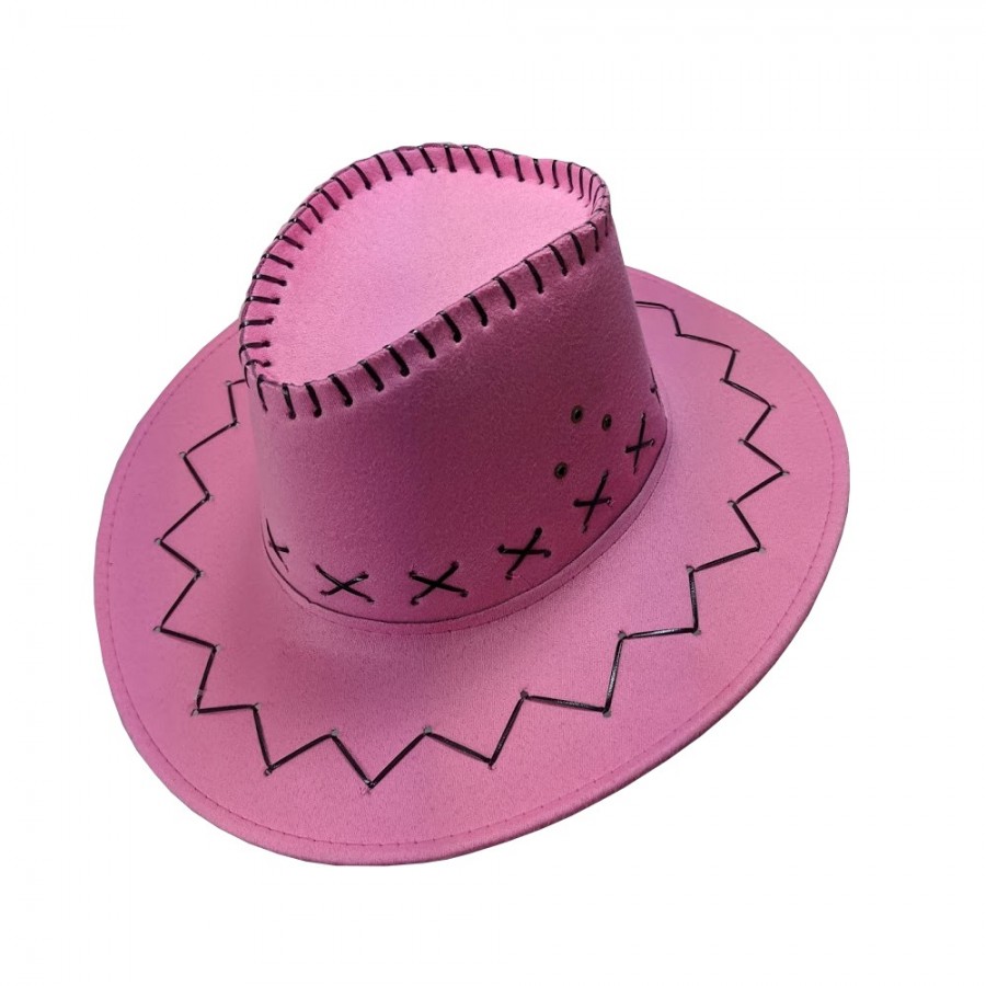 Pastel Pink Carnival Style Cowboy Hat